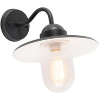 Smarte ländliche Wandleuchte anthrazit IP44 inkl. WiFi E27 - Kansas Smarte ländliche Wandleuchte anthrazit IP44 inkl. WiFi E27 - Kansas von QAZQA