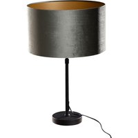 Tischleuchte Schwarz mit Grünem Samtschirm 35cm - Parte Tischleuchte Schwarz mit Grünem Samtschirm 35cm - Parte von QAZQA