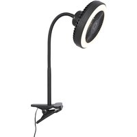 Qazqa - Tischventilator schwarz inkl. led 2700K - Dores von QAZQA