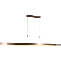 Verstellbare Hängelampe Dunkelbronze inkl. dimmbarer LED - Lamba Verstellbare Hängelampe Dunkelbronze inkl. dimmbarer LED - Lamba von QAZQA