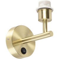 Wandleuchte Gold mit Schalter 1 Licht - Combi Wandleuchte Gold mit Schalter 1 Licht - Combi von QAZQA