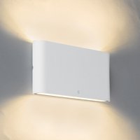 Moderne Außenwandleuchte weiß 17,5 cm inkl. LED IP65 - Batt von QAZQA
