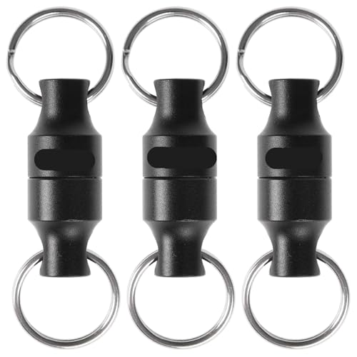 QAZWZG Magnetfischen 6 Stück Fliegenfischen Magnetischer Netzfreigabehalter Keeper Magnet Clip Kescheranschluss Industriemagnete(Black) von QAZWZG