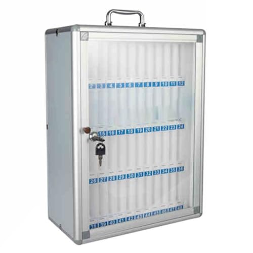 Aufbewahrungsbox für Mobiltelefone, Klassenzimmer, 12 - 60 Ziffern, Wandmontage, Werkstattschrank (48 Bits) von QAZXDRFG
