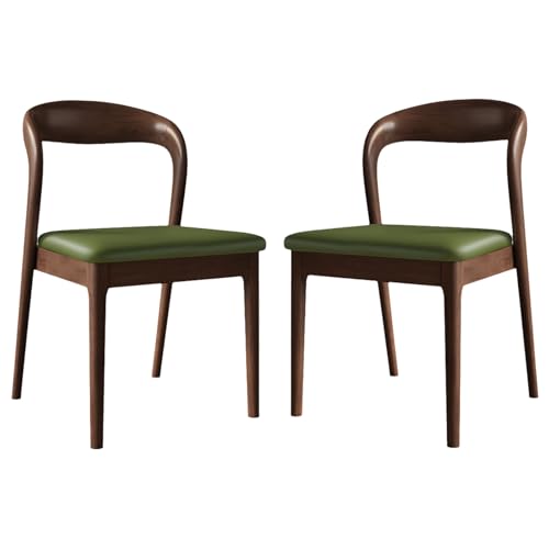 Eichenstühle, 2er-Set, Bauernhaus-Küchenstuhl ohne Armlehnen mit breiter, geschwungener Rückenlehne, Ledersessel im mittelalterlichen Stil mit Katzenkratzfunktion für Wohnzimmer und Esszimmer, W Eichenstühle, 2er-Set, Bauernhaus-Küchenstuhl ohne Armlehnen mit breiter, geschwungener Rückenlehne, Ledersessel im mittelalterlichen Stil mit Katzenkratzfunktion für Wohnzimmer und Esszimmer, W von QAZXDRFG