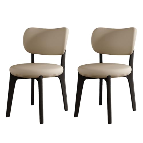 Esszimmerstühle aus Eiche, 2er-Set, gepolsterte Küchenstühle mit breiter, geschwungener Rückenlehne, gepolsterter Sitzfläche und Holzbeinen, moderner ergonomischer Beistellstuhl ohne Armlehnen f Esszimmerstühle aus Eiche, 2er-Set, gepolsterte Küchenstühle mit breiter, geschwungener Rückenlehne, gepolsterter Sitzfläche und Holzbeinen, moderner ergonomischer Beistellstuhl ohne Armlehnen f von QAZXDRFG