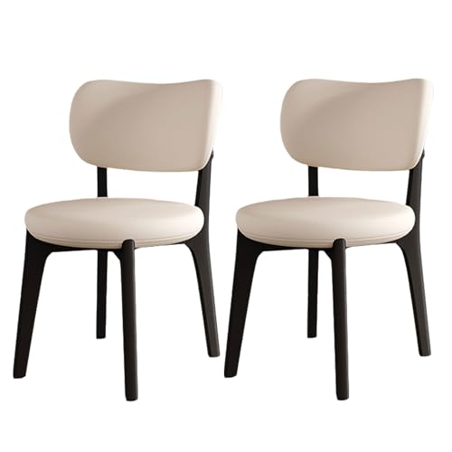 Esszimmerstühle aus Eiche, 2er-Set, gepolsterte Küchenstühle mit breiter, geschwungener Rückenlehne, gepolsterter Sitzfläche und Holzbeinen, moderner ergonomischer Beistellstuhl ohne Armlehnen f Esszimmerstühle aus Eiche, 2er-Set, gepolsterte Küchenstühle mit breiter, geschwungener Rückenlehne, gepolsterter Sitzfläche und Holzbeinen, moderner ergonomischer Beistellstuhl ohne Armlehnen f von QAZXDRFG