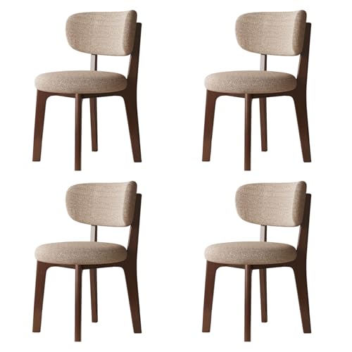 Esszimmerstühle aus Holz, 2er-/4er-/6er-Set – Polsterstühle im Mid-Century-Modern-Stil, Stoff aus Baumwolle und Leinen, der Stuhlbezug ist abnehmbar und waschbar, für Küche, Wohnzimmer, Esszimmer Esszimmerstühle aus Holz, 2er-/4er-/6er-Set – Polsterstühle im Mid-Century-Modern-Stil, Stoff aus Baumwolle und Leinen, der Stuhlbezug ist abnehmbar und waschbar, für Küche, Wohnzimmer, Esszimmer von QAZXDRFG