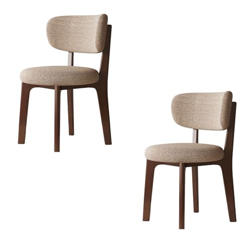 Esszimmerstühle aus Holz, 2er-/4er-/6er-Set – gepolsterte Stühle im Mid-Century-Modern-Stil, Stoff aus Baumwolle und Leinen. Der Stuhlbezug ist abnehmbar und waschbar, für Küche, Wohnzimmer, Essz Esszimmerstühle aus Holz, 2er-/4er-/6er-Set – gepolsterte Stühle im Mid-Century-Modern-Stil, Stoff aus Baumwolle und Leinen. Der Stuhlbezug ist abnehmbar und waschbar, für Küche, Wohnzimmer, Essz von QAZXDRFG