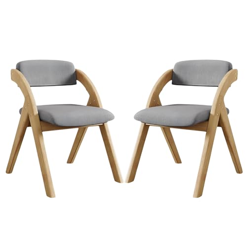 Klappbare Holzstühle, gepolsterter Stuhl aus atmungsaktiver Baumwolle und Leinengewebe mit nicht zusammenzubauendem Design, moderner Mid-Century-Stuhl aus robustem und hochelastischem Schwamm fü Klappbare Holzstühle, gepolsterter Stuhl aus atmungsaktiver Baumwolle und Leinengewebe mit nicht zusammenzubauendem Design, moderner Mid-Century-Stuhl aus robustem und hochelastischem Schwamm fü von QAZXDRFG
