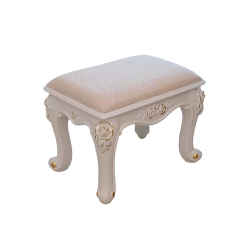 Kleiner Retro-Hocker, hochelastischer Schwamm, kleine Haushaltshocker mit Polsterung, kleiner Mehrzweck-Sitzhocker im europäischen Stil für den Eingangsbereich des Restaurants, Wohnzimmers und E Kleiner Retro-Hocker, hochelastischer Schwamm, kleine Haushaltshocker mit Polsterung, kleiner Mehrzweck-Sitzhocker im europäischen Stil für den Eingangsbereich des Restaurants, Wohnzimmers und E von QAZXDRFG