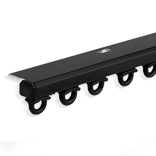Minimalistisches, schmales Doppel-Vorhangstangen-Set, unsichtbare Deckenmontage, geräuschlose Schiene für nach innen öffnende Fenster, sehr schmale Duschecke Minimalistisches, schmales Doppel-Vorhangstangen-Set, unsichtbare Deckenmontage, geräuschlose Schiene für nach innen öffnende Fenster, sehr schmale Duschecke von QAZXDRFG