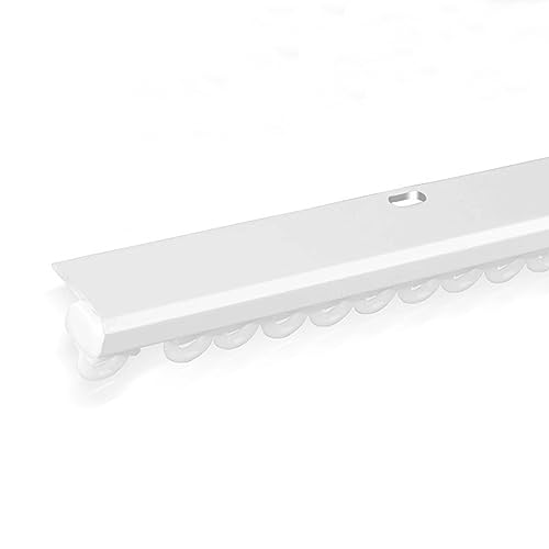 Minimalistisches, schmales Doppel-Vorhangstangen-Set, unsichtbare Deckenmontage, geräuschlose Schiene für nach innen öffnende Fenster, sehr schmale Duschecke Minimalistisches, schmales Doppel-Vorhangstangen-Set, unsichtbare Deckenmontage, geräuschlose Schiene für nach innen öffnende Fenster, sehr schmale Duschecke von QAZXDRFG