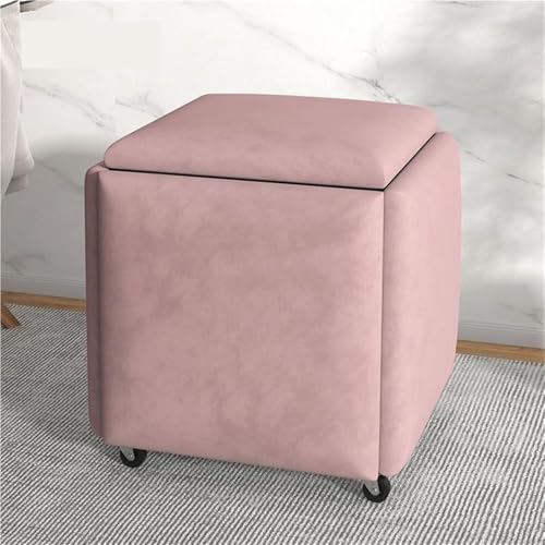 QAZXDRFG 5-in-1 beweglicher Sitzwürfel-Ottomane mit weichem Kissen, Kombination aus Sofa-Stuhl und Hocker für Wohnzimmer, kleine Räume, langlebig (45 cm) von QAZXDRFG