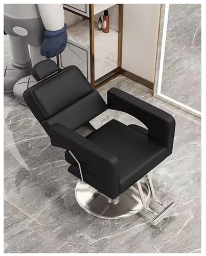 QAZXDRFG Hydraulischer Friseurstuhl mit 360° Drehgelenk und verstellbarer Kopfstütze, Liegestylist für professionelle Friseure QAZXDRFG Hydraulischer Friseurstuhl mit 360° Drehgelenk und verstellbarer Kopfstütze, Liegestylist für professionelle Friseure von QAZXDRFG