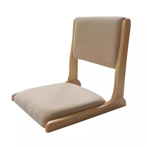 QAZXDRFG Klappbarer Bodenstuhl mit Rückenlehne, bequemer und tragbarer Meditationsstuhl, Klappstuhl mit Kissen, praktisch von QAZXDRFG