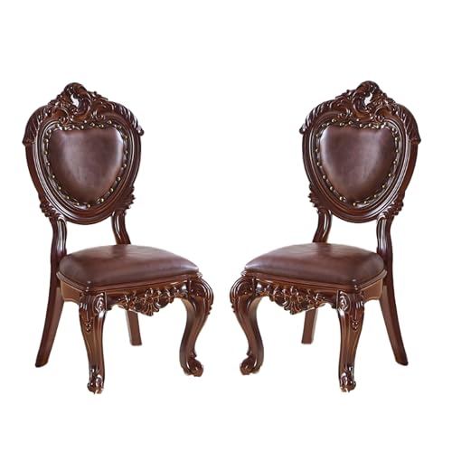 QAZXDRFG Kleiner Polsterstuhl, Starke Tragfähigkeit, Retro-Niedrige Lederstühle mit Rückenlehne, Modischer Haushaltshocker für Eingangs-Couchtische, Sitzhöhe 11,81 Zoll, Dunkelbraun, 2 Stück QAZXDRFG Kleiner Polsterstuhl, Starke Tragfähigkeit, Retro-Niedrige Lederstühle mit Rückenlehne, Modischer Haushaltshocker für Eingangs-Couchtische, Sitzhöhe 11,81 Zoll, Dunkelbraun, 2 Stück von QAZXDRFG