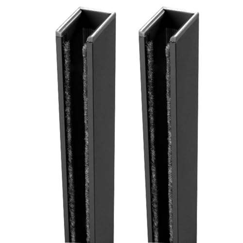 QAZXDRFG Lichtblockierende Streifen für Rollos, ohne Bohren, für Schlafzimmer, Fenster 30, 55, 70, 95, 110, 135, 150, 180 L, Spaltrollos, U-förmig, schwarz, 2 Stück, 60 cm QAZXDRFG Lichtblockierende Streifen für Rollos, ohne Bohren, für Schlafzimmer, Fenster 30, 55, 70, 95, 110, 135, 150, 180 L, Spaltrollos, U-förmig, schwarz, 2 Stück, 60 cm von QAZXDRFG