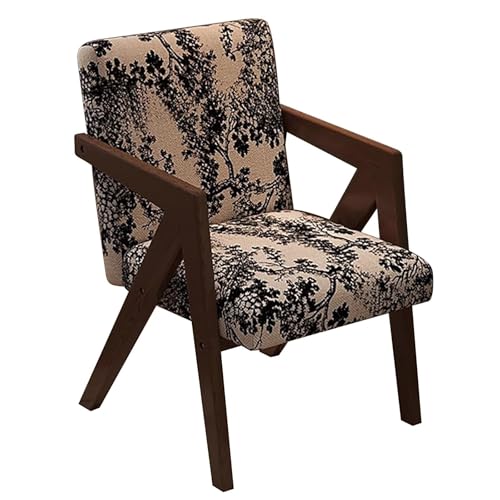 QAZXDRFG Vintage-Sessel, Lesestühle, Schminkstuhl mit Rückenlehne, Büro-Schreibtischstühle für Home-Office-Apartments, langlebig (2) von QAZXDRFG