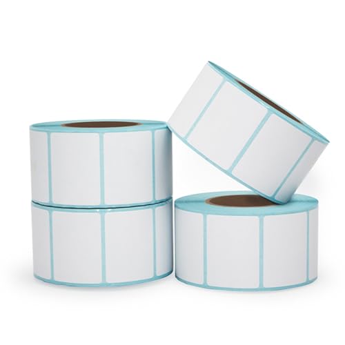 Thermo-Etikettenpapier, Barcode-Druckaufkleber, Klebeetiketten für Waagen, 1 Rolle mit 800 Blatt, 30 Rollen, 40 x 30 Stück Thermo-Etikettenpapier, Barcode-Druckaufkleber, Klebeetiketten für Waagen, 1 Rolle mit 800 Blatt, 30 Rollen, 40 x 30 Stück von QAZXDRFG