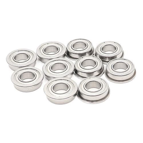 QBGJDOGE 10 stücke F634ZZ/F635ZZ/F636ZZ/F63800ZZ Miniatur Flansch Lager P5 Hohe Geschwindigkeit Flansch Kugellager(F63800ZZ 10x19x7mm) von QBGJDOGE