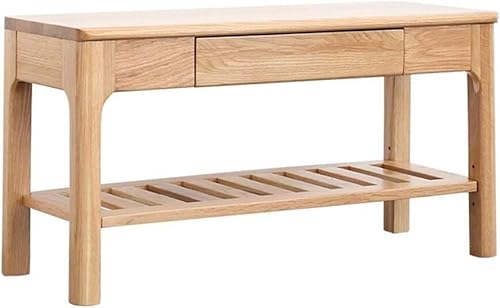 QBGJDOGE Home Mall - Schuhbank aus Holz - Moderne Schlichtheit, einstöckiges Schuhregal mit Schublade, for Flur und Eingangsbereich 2(100x30x42cm) von QBGJDOGE