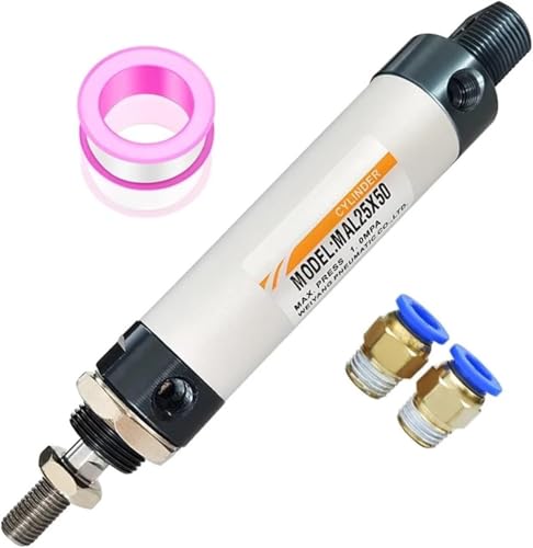 QBGJDOGE MAL32mm Bohrung Mini Double Action Pneumatischer Luftzylinderkolben 25 50 100 200 400 500mm Hub Kleinteil 1Stk (Hub 175mm)(Stroke 400mm) von QBGJDOGE