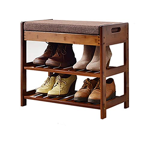 QBGJDOGE Schuhbank Schuhregal Wechselschuhhocker staubdichter Schuhschrank Massivholztür Schranktür Multifunktionsschließfach(52CM) von QBGJDOGE