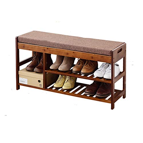 QBGJDOGE Schuhbank Schuhregal Wechselschuhhocker staubdichter Schuhschrank Massivholztür Schranktür Multifunktionsschließfach(90CM) von QBGJDOGE