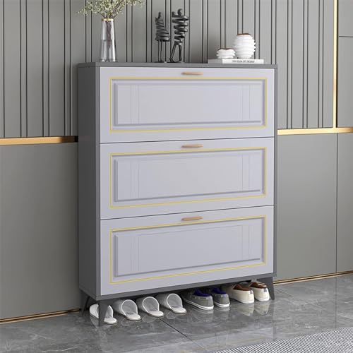 QBGJDOGE Schuhschrank, Moderne Schuhaufbewahrung for den Eingangsbereich, Schuhregal-Organizer, Freistehender Schuhaufbewahrungsschrank, for Schlafzimmer, Flur, Schrank(90 * 17 * 120cm) von QBGJDOGE