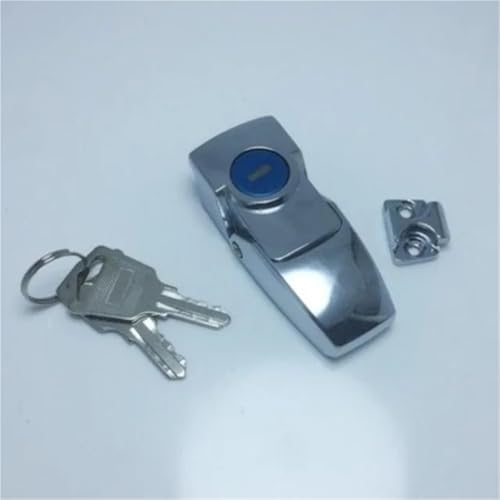 XJJ-DKS-1 Zinklegierung Toggle Latch Lock Haspe Schrank Haspe Toggle Latch Lock Helles Chrom/Schwarz mit/ohne Schlüssel 1 Stück(Xjj-dks-1) von QBGJDOGE