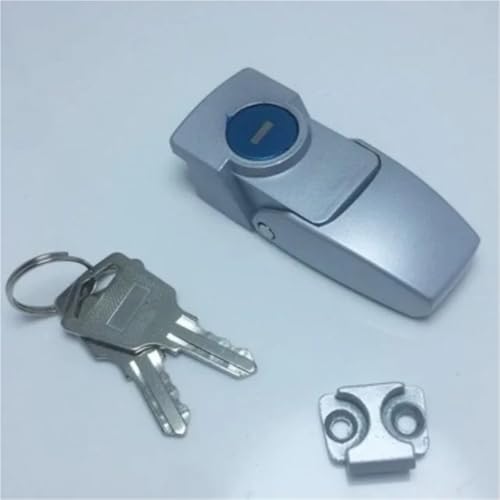 XJJ-DKS-1 Zinklegierung Toggle Latch Lock Haspe Schrank Haspe Toggle Latch Lock Helles Chrom/Schwarz mit/ohne Schlüssel 1 Stück(Xjj-dks-3) von QBGJDOGE