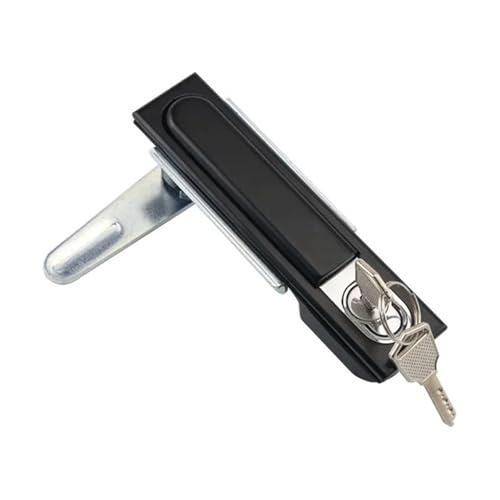 Zinklegierung Flachschloss Schalter Verteilerkasten Schrankschloss Industrielle Automatisierungsausrüstung Elektrische Multi-Spezifikation 1St(Black) von QBGJDOGE