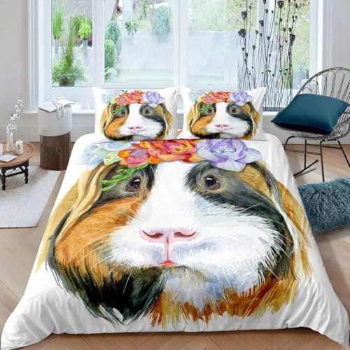 QBIDCSX Bettwäsche 155x220 Bettbezug Set 3teilig Hausratte Microfaser Bettwäsche-Sets, Weiche und Angenehme Bettbezüge mit Reißverschluss + 2 Kopfkissenbezug 80x80 cm für Kinder Jungs Mädchen QBIDCSX Bettwäsche 155x220 Bettbezug Set 3teilig Hausratte Microfaser Bettwäsche-Sets, Weiche und Angenehme Bettbezüge mit Reißverschluss + 2 Kopfkissenbezug 80x80 cm für Kinder Jungs Mädchen von QBIDCSX
