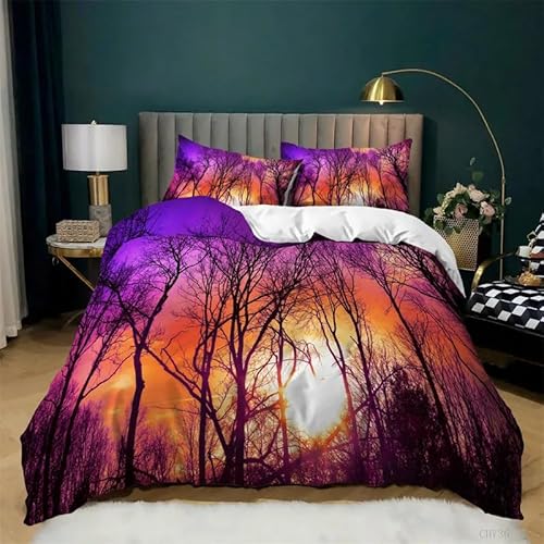 QBIDCSX Bettwäsche 155x220 Bettbezug Set 3teilig Wald Bettbezug mit Reißverschluss, Weiche Angenehme Mikrofaser Bettwäsche-Sets für Erwachsene Jugendliche Kinder + 2 Kopfkissenbezug 80x80 cm QBIDCSX Bettwäsche 155x220 Bettbezug Set 3teilig Wald Bettbezug mit Reißverschluss, Weiche Angenehme Mikrofaser Bettwäsche-Sets für Erwachsene Jugendliche Kinder + 2 Kopfkissenbezug 80x80 cm von QBIDCSX