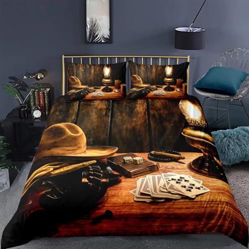 QBIDCSX Bettwäsche 200x200 Cowboy Bettwäsche-Sets mit Reißverschluss Schließung - Weicher Atmungsaktive Mikrofaser Bettbezug 200x200 cm für Babys Kinder + 1 Kissenbezug 80x80 cm Pferd QBIDCSX Bettwäsche 200x200 Cowboy Bettwäsche-Sets mit Reißverschluss Schließung - Weicher Atmungsaktive Mikrofaser Bettbezug 200x200 cm für Babys Kinder + 1 Kissenbezug 80x80 cm Pferd von QBIDCSX