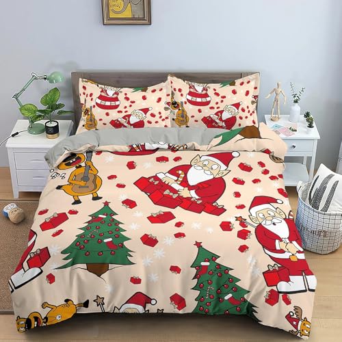 QBIDCSX Bettwäsche 200x200 Weihnachten Bettwäsche-Sets mit Reißverschluss Schließung - Weicher Atmungsaktive Mikrofaser Bettbezug 200x200 cm für Babys Kinder + 1 Kissenbezug 80x80 cm Pferd QBIDCSX Bettwäsche 200x200 Weihnachten Bettwäsche-Sets mit Reißverschluss Schließung - Weicher Atmungsaktive Mikrofaser Bettbezug 200x200 cm für Babys Kinder + 1 Kissenbezug 80x80 cm Pferd von QBIDCSX