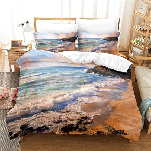 QBIDCSX Bettwäsche 220x240 Mikrofaser - Bettwäsche-Sets 220x240 Strand Bettwäsche-Sets mit Reißverschluss Schließung für Kinder Mädchen Weicher Mikrofaser Bettbezug + 2 Kopfkissenbezug 80x80 cm QBIDCSX Bettwäsche 220x240 Mikrofaser - Bettwäsche-Sets 220x240 Strand Bettwäsche-Sets mit Reißverschluss Schließung für Kinder Mädchen Weicher Mikrofaser Bettbezug + 2 Kopfkissenbezug 80x80 cm von QBIDCSX
