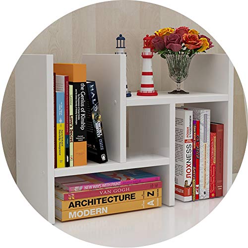 QBKLI Sling-Bücherregal, 3 Schichten, kreative Art und Weise, Desktop, exquisit, es kann den Schreibtisch bewegen, Massivholz, stabil, 4 Farben von QBKLI