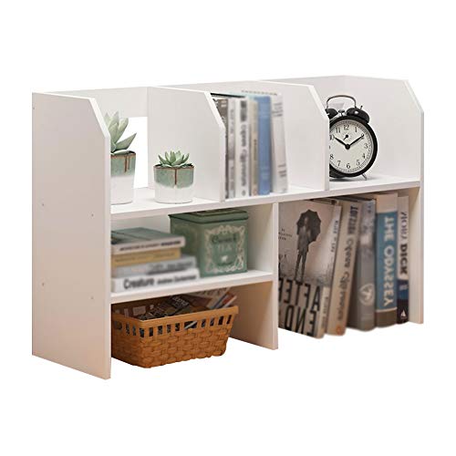 QBKLI -Sling-Bücherregal, kleines Desktop-Bücherregal, multifunktional, kreatives Aufbewahrungsregal, Holz, langlebig, stark, 4 Farben von QBKLI