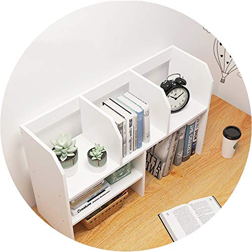 QBKLI -Sling-Bücherregal Sling-Bücherregal auf dem Schreibtisch, kleines Massivholz, einfaches Bücherregal, langlebig, platzsparend, kann leicht bewegt Werden, 4 Farben von QBKLI