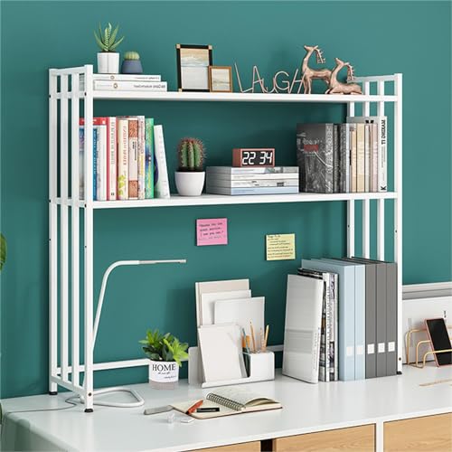QBKLI Verstellbare Metallregale – Schreibtisch-Organizer, perfektes Bücherregal und Bücherregal für Zuhause oder Büro von QBKLI
