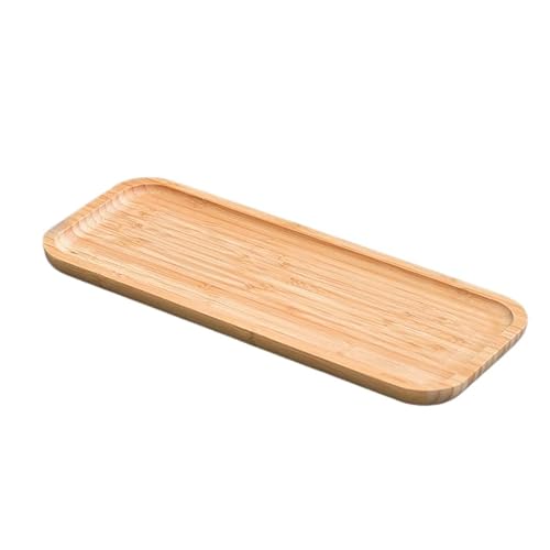 Bambus-Tablett aus Bambus, Waschtisch-Tablett, Badezimmer-Theken-Tablett, WC-Tank-Tablett zum Organisieren und Dekorieren (Farbe: Natur, Größe: 36 x 15 x 2 cm) von QBREZA