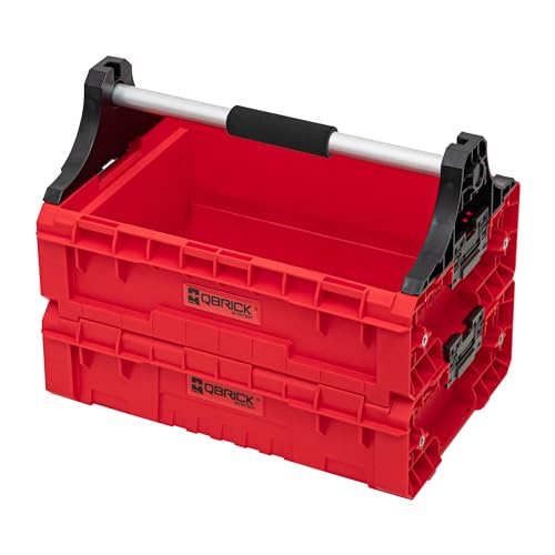QBRICK SYSTEM Set Griff Erweiterungseinheit Kasten 3 Stück Box Erweiterungsmodul PRO SET Modular Tray RED Ultra HD Rot 465 x 320 x 270 mm von QBRICK SYSTEM