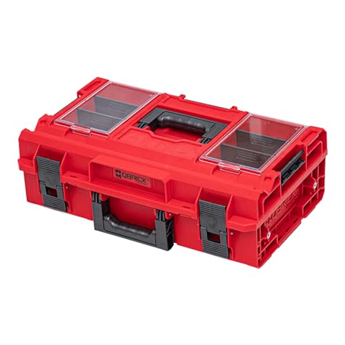 QBRICK SYSTEM Werkzeugkoffer Werkzeugkasten Leer Werkzeugkiste ONE 200 2.0 Profi RED Ultra HD Rot 600 x 400 x 205 mm von QBRICK SYSTEM