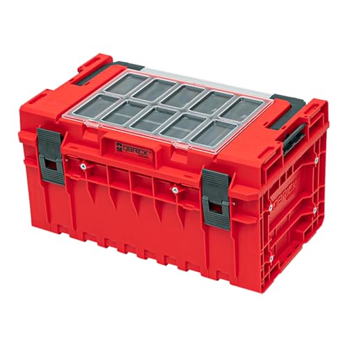 QBRICK SYSTEM Werkzeugkoffer Werkzeugkasten Leer Werkzeugkiste ONE 350 2.0 Expert RED Ultra HD Rot 600 x 400 x 335 mm von QBRICK SYSTEM