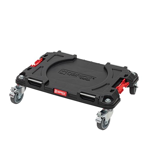 Qbrick System Transportroller Rollbrett Transportbrett 100 kg Tragkraft PRO Transport Platform Schwarz Rot 506 x 325 x 140 mm von QBRICK SYSTEM