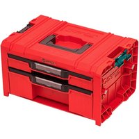 Qbrick System - pro Drawer 2 Toolbox 2.0 Expert red ultra hd Werkzeugkoffer 450 x 310 x 244 mm 14 l stapelbar IP54 mit 2 Schubladen von QBRICK SYSTEM
