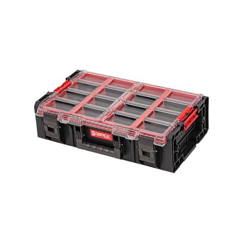 Qbrick System Werkzeugkoffer Werkzeugkasten Aufbewahrungsbox Sortierbox Leer Werkzeugkiste ONE Organizer 2XL 2.0 AD Schwarz 582 x 387 x 172 mm von QBRICK SYSTEM