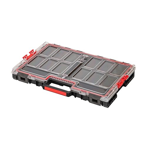Qbrick System Werkzeugkoffer Werkzeugkasten Aufbewahrungsbox Sortierbox Leer Werkzeugkiste ONE Organizer L 2.0 MFI Schwarz 531 x 379 x 77 mm von QBRICK SYSTEM